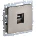 BRITE Розетка компьютерная RJ45 кат.6 РК11-БрШ шампань IEK BRITE Розетка компьютерная RJ45 кат.6 РК11-БрШ шампань IEK