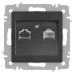 Розетка компьютерная 1-м СП Accent 6-303-07 RJ45 IP20 графит Intro Б0063638 Розетка компьютерная 1-м СП Accent 6-303-07 RJ45 IP20 графит Intro Б0063638