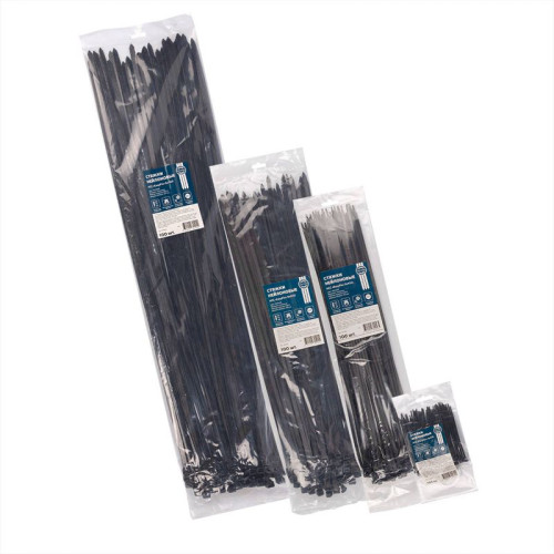 Хомут нейлоновый НСС EasyFix 4х370 черн. (уп.100шт) Fortisflex 89924 Хомут нейлоновый НСС EasyFix 4х370 черн. (уп.100шт) Fortisflex 89924