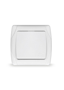 Розетка 1-м СП Маргарита 16А IP20 с заземл. с крышкой бел. UNIVersal М0029