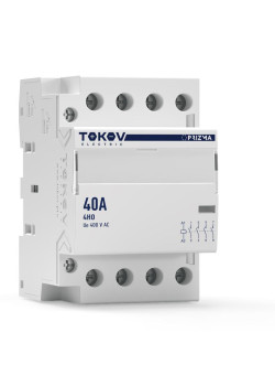 Контактор модульный 54мм 40А 230В АС 4НО PRIZMA TOKOV ELECTRIC TKE-PZ-MC-3-40-230-40