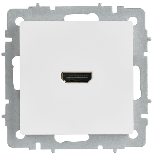 BRITE Розетка HDMI РHDMI-0-БрАБ арктический белый IEK BRITE Розетка HDMI РHDMI-0-БрАБ арктический белый IEK