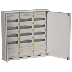 TITAN 5 Корпус металлический ЩРн-180 (3х60) 835х830х140мм IP31 серый (две двери) IEK