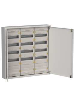 TITAN 5 Корпус металлический ЩРн-180 (3х60) 835х830х140мм IP31 серый (две двери) IEK