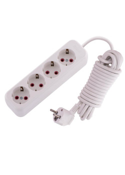 Удлинитель 4х5м с заземл. 16А IP20 Lila LEZARD 720-0405-401