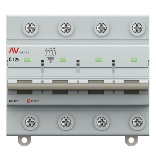 AV-125 4P 125A (C) 10kA EKF AVERES AV-125 4P 125A (C) 10kA EKF AVERES