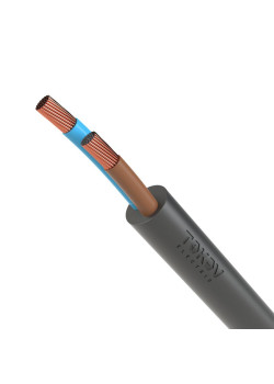 Провод TOKOV ELECTRIC ПВС 2х1.5 380В Ч (м) 1945481