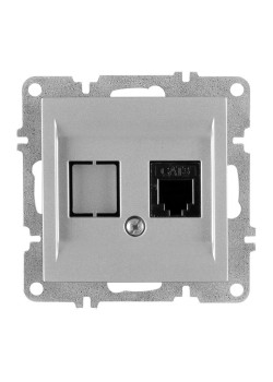 Розетка телефонная 1вых. СП 1мод. LAVIN/KAREN RJ45 кат.3 механизм сер. ARVIA 50 03 2000 221