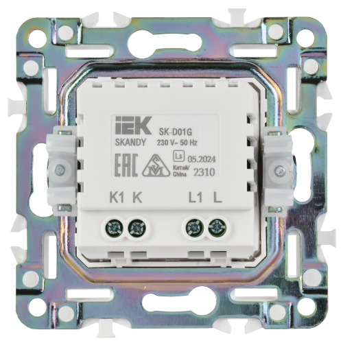 SKANDY Светорегулятор поворотный 600Вт SK-D01G графит IEK SKANDY Светорегулятор поворотный 600Вт SK-D01G графит IEK