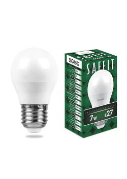 Лампа светодиодная LED 7вт Е27 белый матовый шар
