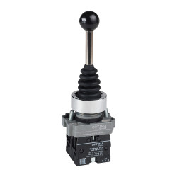 Джойстик OptiSignal D22 C4-J2-220 металлический 2 положения 2НО без фиксации