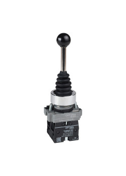Джойстик OptiSignal D22 C4-J2-220 металлический 2 положения 2НО без фиксации