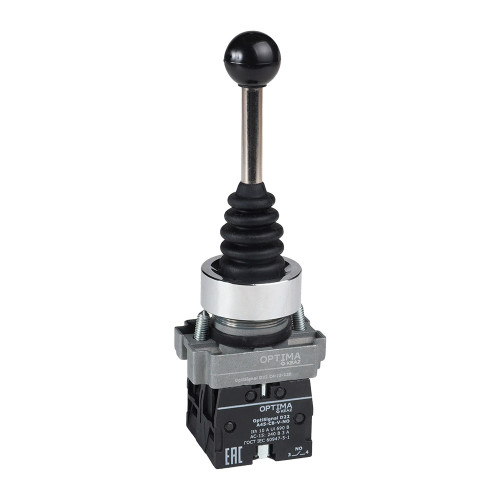 Джойстик OptiSignal D22 C4-J2-220 металлический 2 положения 2НО без фиксации
