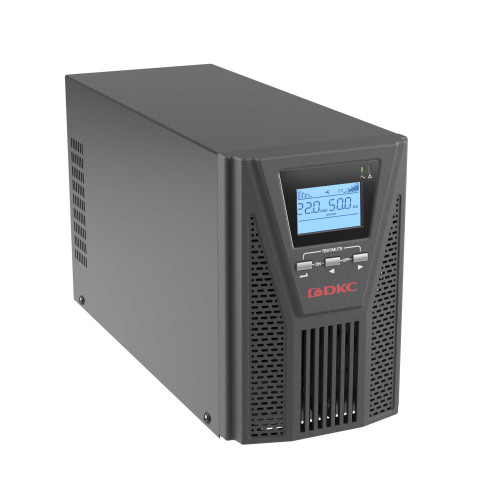 Онлайн ИБП ДКС серии Смолл Тауэр (Small Tower), 1000 ВА/900 Вт, 1/1, 2xSchuko, EPO,USB, RS-232, RJ45, з/у 1А, 3x7Ач Онлайн ИБП ДКС серии Смолл Тауэр (Small Tower), 1000 ВА/900 Вт, 1/1, 2xSchuko, EPO,USB, RS-232, RJ45, з/у 1А, 3x7Ач