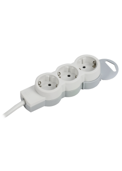 STANDARD Удлинитель У03 3 места 2P+PE 1,5м 3х1,5мм2 16А белый IEK