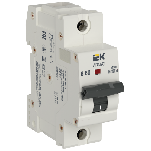 ARMAT Автоматический выключатель M10H 1P B 80A IEK