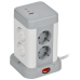 Удлинитель У08K 8 мест 2P+PE 1,5м 3х1,0мм2 16А/250В USB A+C 20Вт серый DOMINIC IEK Удлинитель У08K 8 мест 2P+PE 1,5м 3х1,0мм2 16А/250В USB A+C 20Вт серый DOMINIC IEK