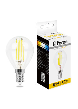 Лампа светодиодная Feron LB-515 Шарик E14 15W 230V 2700K