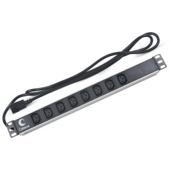 Блок распределения питания Cabeus PDU-8I-2IEC гор.размещ. 8xC13 10A IEC-320-C14 2м