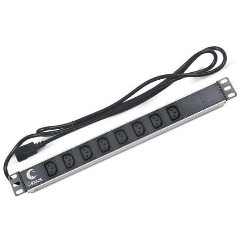Блок распределения питания Cabeus PDU-8I-2IEC гор.размещ. 8xC13 10A IEC-320-C14 2м