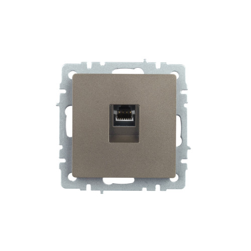 BRITE Розетка компьютерная RJ45 кат.5E РК10-БрШ шампань IEK