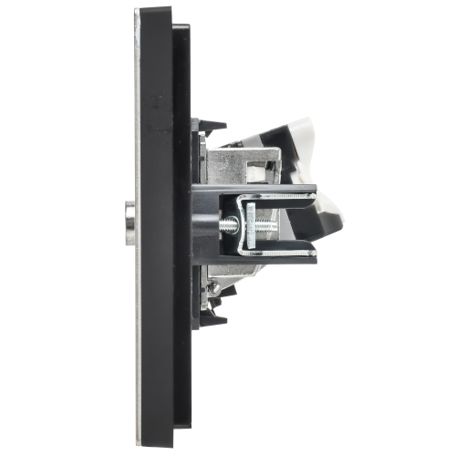 FORTE&PIANO Розетка двойная TV+RJ45 кат.5E FP636M металл шампань IEK
