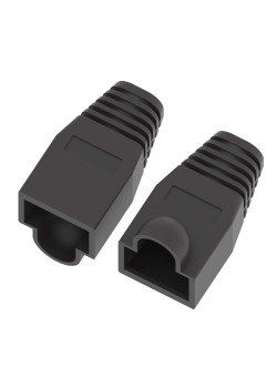 Колпачок защитный для коннекторов RJ45,  до 6 мм, чёрный