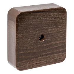 Коробка разветвительная КМР-030-030кг (75x75x26) с клеммником тёмн. дер. EKF
