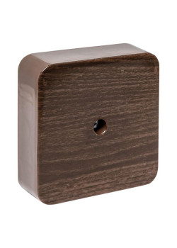Коробка разветвительная КМР-030-030кг (75x75x26) с клеммником тёмн. дер. EKF