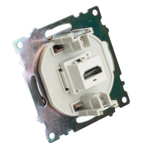 Розетка HDMI 2.1, Type A (механизм), STEKKER GLS00-7118-04, серия Катрин, шоколад Розетка HDMI 2.1, Type A (механизм), STEKKER GLS00-7118-04, серия Катрин, шоколад
