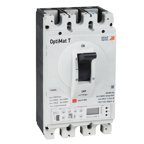 Выключатель автоматический OptiMat T630L ETE 630A 4P