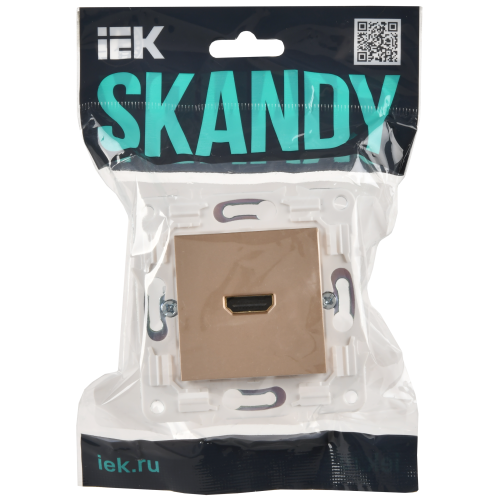 SKANDY Розетка HDMI SK-H01Sa песочный IEK