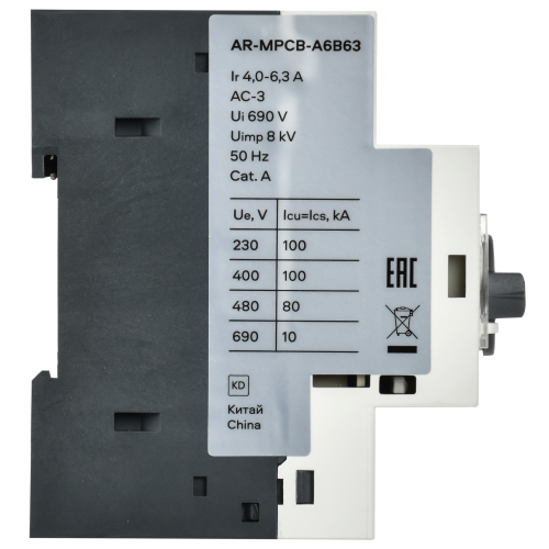 ARMAT Автоматический выключатель защиты двигателя A6 GV2P 4-6,3А IEK