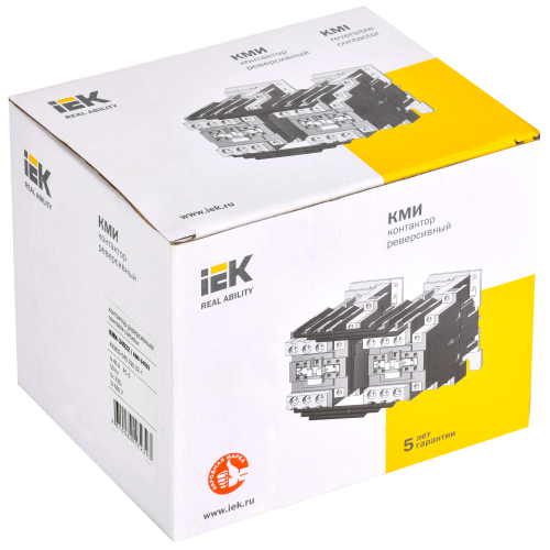 Контактор КМИ-34032 реверс 40А 230В/АС3 2NO;2NC IEK Контактор КМИ-34032 реверс 40А 230В/АС3 2NO;2NC IEK