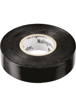 Изолента ПВХ 19мм (рул.20м) черн. NIT-A19-20/BL Navigator 71110