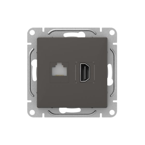 Механизм роз., HDMI+RJ45 (cat5), мокко., Эпика EKF