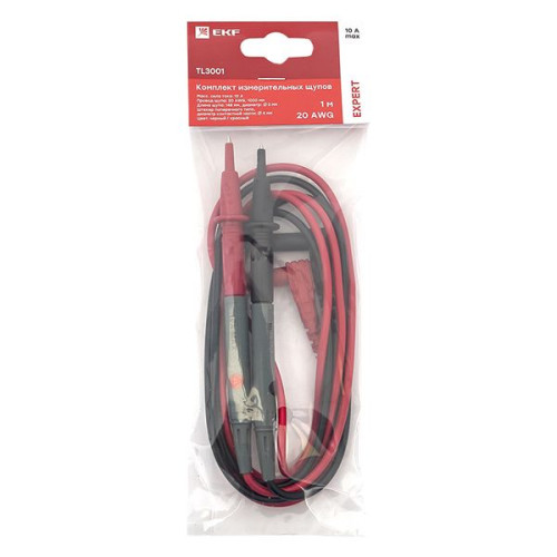 Комплект измерительных щупов TL3001 (1м)(20AWG) EKF Expert Комплект измерительных щупов TL3001 (1м)(20AWG) EKF Expert