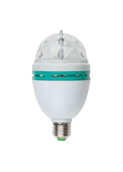 Светильник-проектор светодиод. ULI-Q301 03W/RGB/E27 WHITE VOLPE 09839