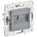 SKANDY Розетка компьютерная двойная RJ45 кат.6 SK-K04Gr серый IEK SKANDY Розетка компьютерная двойная RJ45 кат.6 SK-K04Gr серый IEK