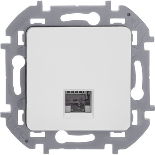 INSPIRIA Розетка компьютерная RJ45 категория 6 UTP белый INSPIRIA Розетка компьютерная RJ45 категория 6 UTP белый