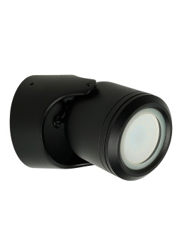 Светильник садово-парковый Feron DH1501, на стену,  GU10, 230V, черный