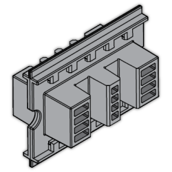 Держатель шины медной L=75мм (уп.24шт) ABB 1STQ007427A0000