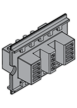 Держатель шины медной L=75мм (уп.24шт) ABB 1STQ007427A0000