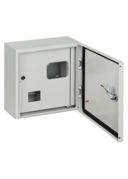 Корпус металлический ЩУ-1ф/1-1 (2 двери), 310х300х150 мм, IP54, RAL7035 светло-серый LITE