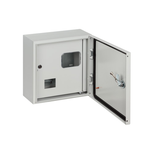 Корпус металлический ЩУ-1ф/1-1 (2 двери), 310х300х150 мм, IP54, RAL7035 светло-серый LITE