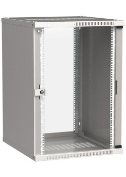 Шкаф LINEA WE 18U 600x650мм дверь стекло сер. ITK LWE3-18U67-GF