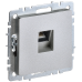 BRITE Розетка компьютерная RJ45 кат.5E РК10-БрА алюминий IEK