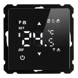 Терморегулятор Wi-Fi (механизм), STEKKER, 250В, 3500Вт, серия Катрин, GLS00-7119-05, черный