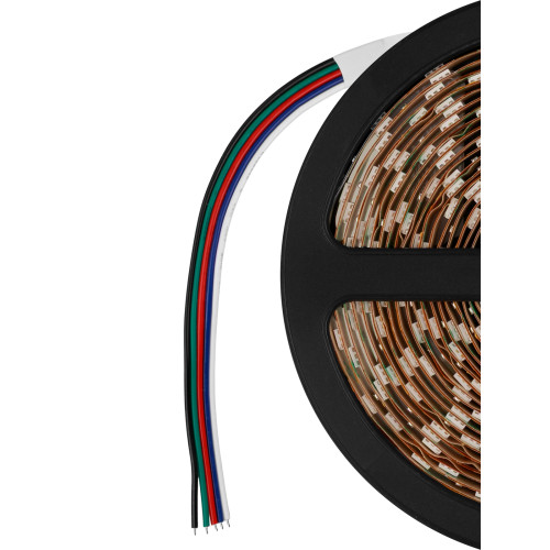 Лента светодиодная SMD5050-60 LED/м-IP20-12 В-10 Вт/м-RGBW (4 в 1), (5 м) TDM