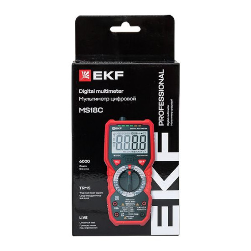 Мультиметр цифровой MS18C EKF Professional Мультиметр цифровой MS18C EKF Professional